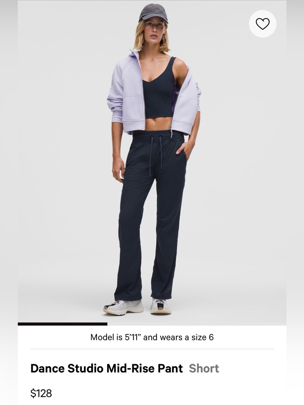 💙 *Lululemon Dance Studio Mid-Rise Pant Short 💙